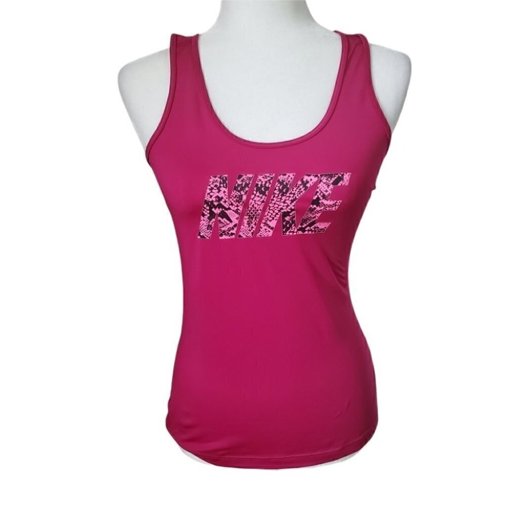 Nike Pro Racerback Pink Top - Picture 2 of 7